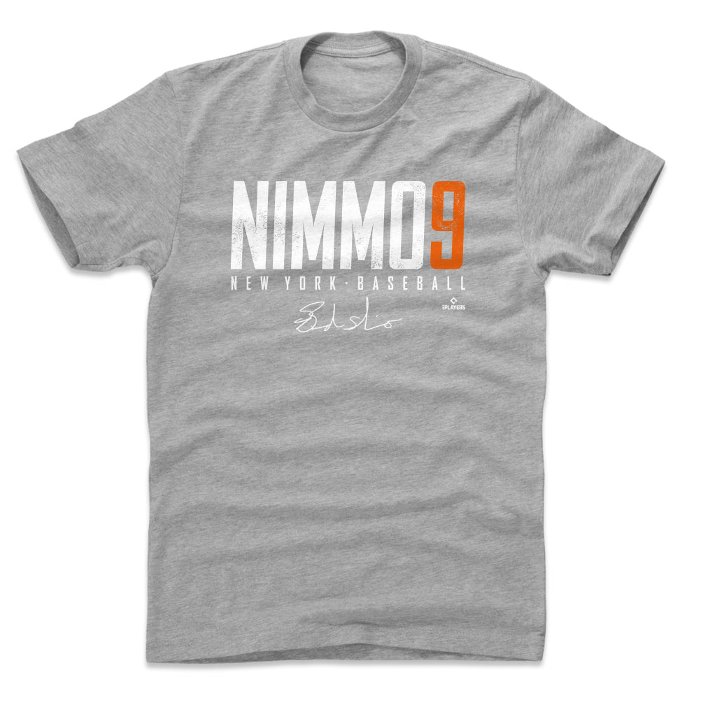 Brandon Nimmo Men's Cotton T-Shirt - Royal Blue - New York | 500 Level Major League Baseball Players Association (MLBPA)