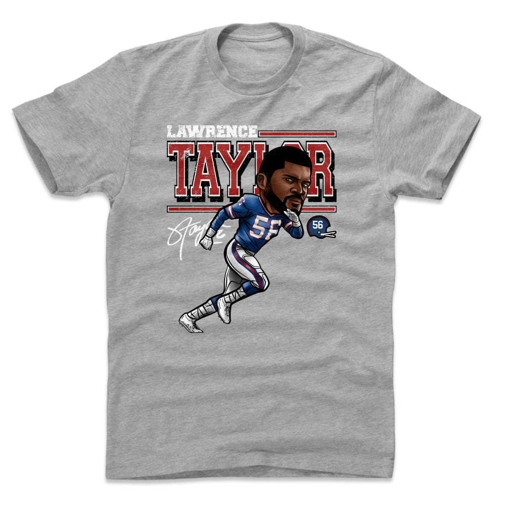 Lawrence Taylor Shirt, New York Throwbacks Men's Cotton T-Shirt