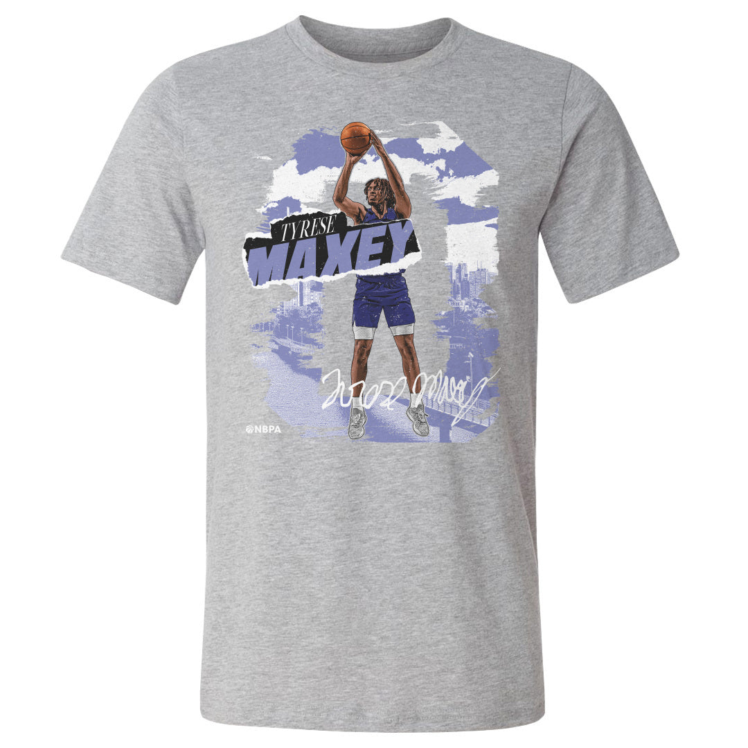 Tyrese Maxey Men&#39;s Cotton T-Shirt | 500 LEVEL