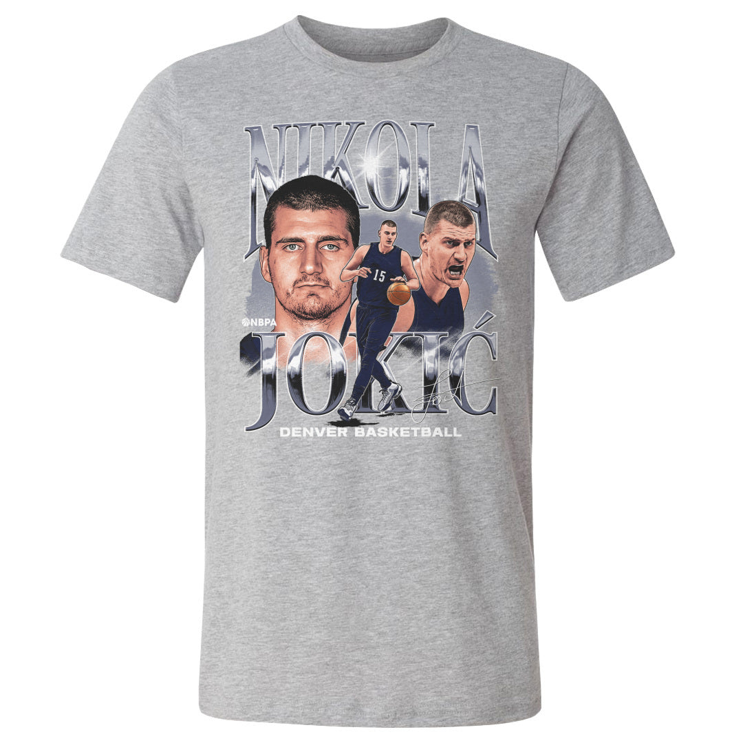 Nikola Jokic Men&#39;s Cotton T-Shirt | 500 LEVEL