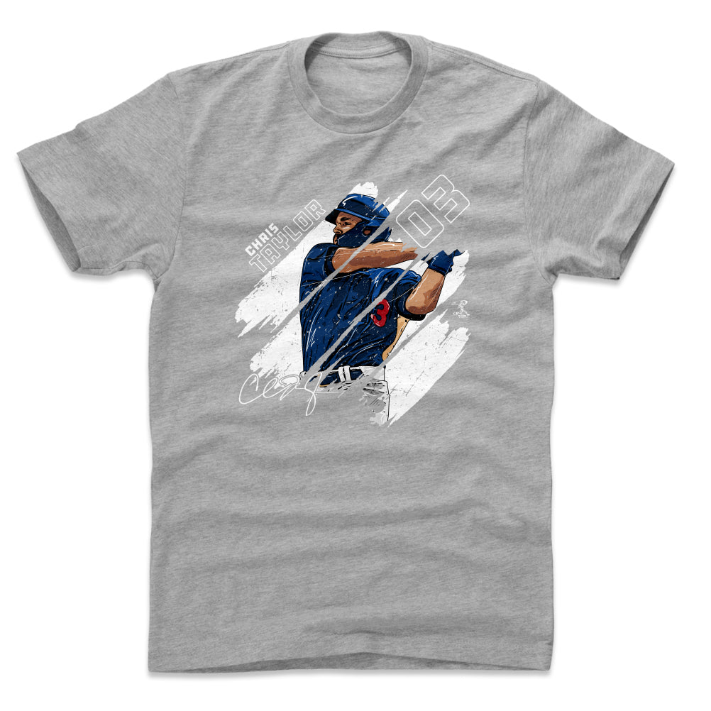 Julio Urias Men's Cotton T-Shirt - Royal Blue - Los Angeles | 500 Level Major League Baseball Players Association (MLBPA)