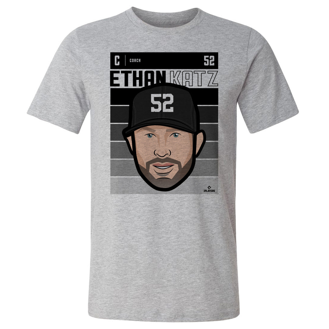 Isiah Kiner-Falefa Men's Cotton T-Shirt - Heather Gray - New York | 500 Level Major League Baseball Players Association (MLBPA)