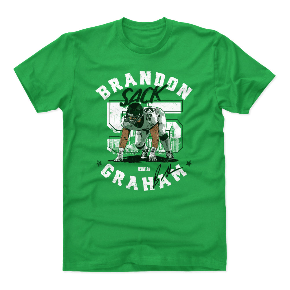 Women's Brandon Graham Legend Salute to Service Scoop Neck T-Shirt - Olive  - Tshirtsedge