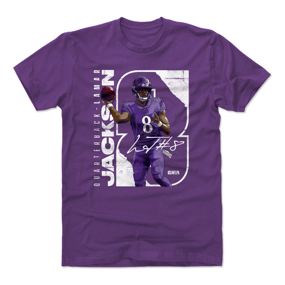 Lamar Jackson Shirt  Baltimore Football Men's Cotton T-Shirt