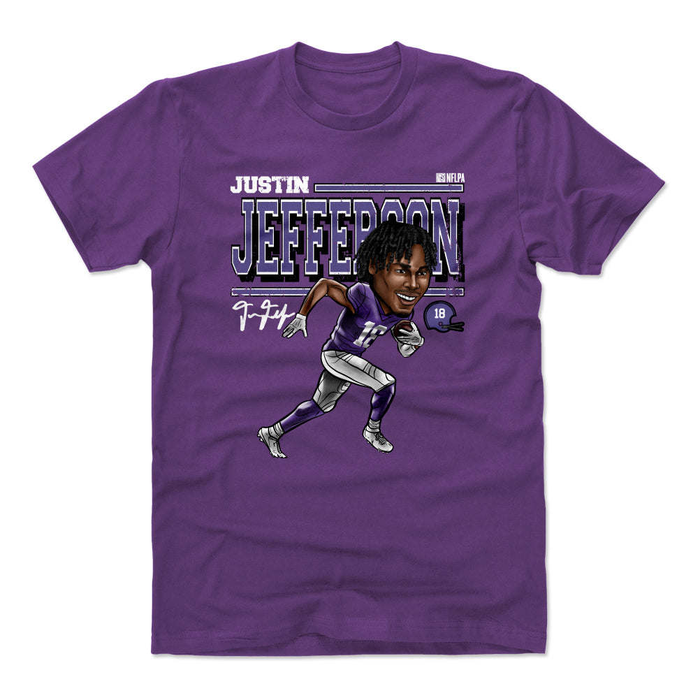 Justin Jefferson Shirt, Minnesota Football Men's Cotton T-Shirt