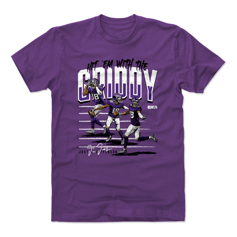 Justin Jefferson Griddy Shirt Womens Vikings Shirt Minnesota