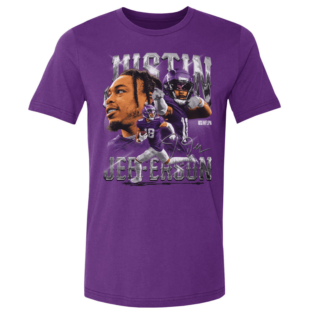 Justin Jefferson Men&#39;s Cotton T-Shirt | 500 LEVEL