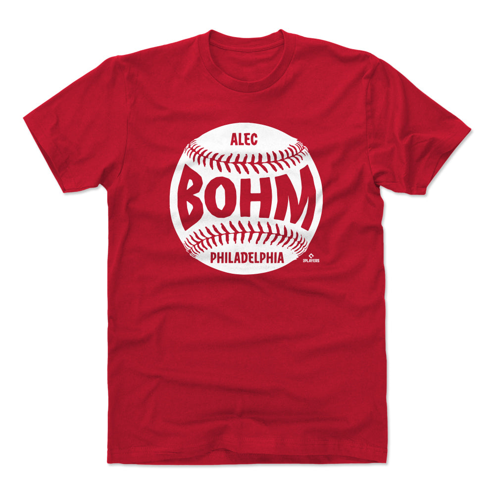 Philadelphia Phillies Alec Bohm Men's Cotton T-Shirt - Heather Gray - Philadelphia | 500 Level Major League Baseball Players Association (MLBPA)