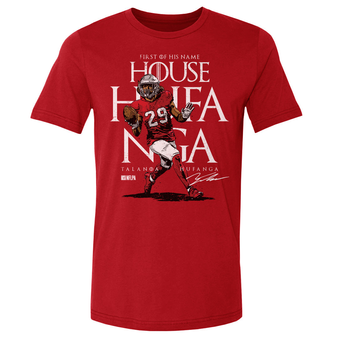 Talanoa Hufanga Shirt, San Francisco Football Men's Cotton T-Shirt