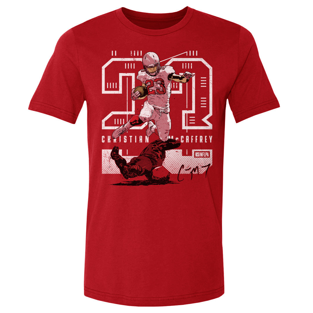 Christian McCaffrey Men&#39;s Cotton T-Shirt | 500 LEVEL