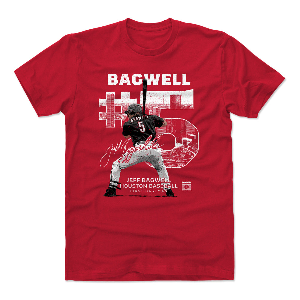 Houston Astros Men's 500 Level Jeff Bagwell Houston Red Shirt