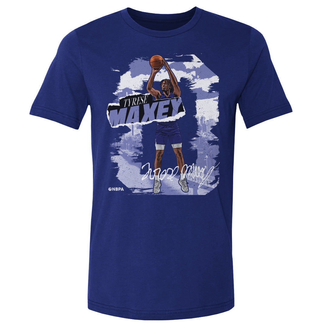 Tyrese Maxey Men&#39;s Cotton T-Shirt | 500 LEVEL