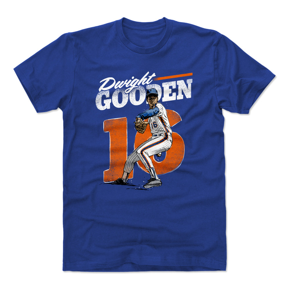 New York Mets Men's 500 Level Dwight Gooden New York Blue T-Shirt