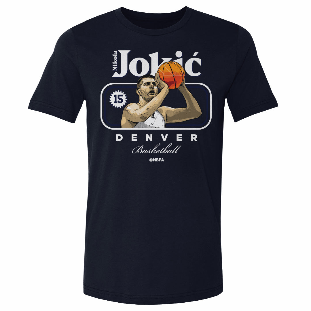 Nikola Jokic Men&#39;s Cotton T-Shirt | 500 LEVEL