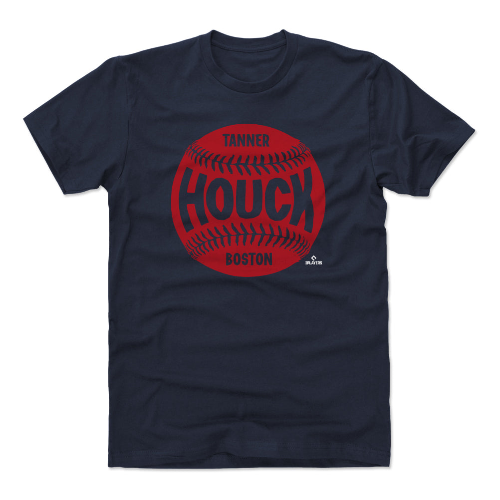 Tanner Houck Men's Cotton T-Shirt - Red - Boston | 500 Level Major League Baseball Players Association (MLBPA)