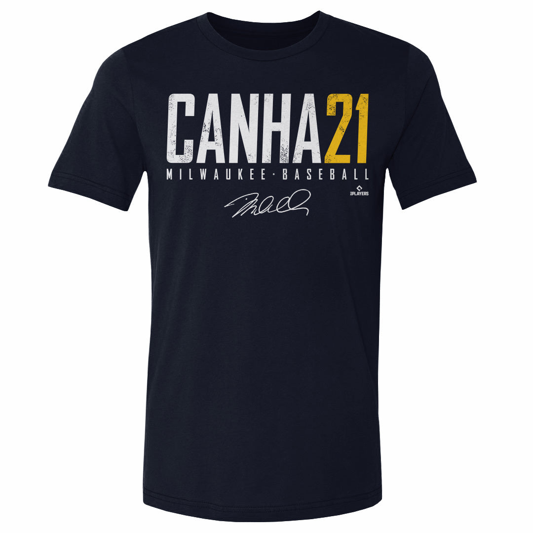 Mark Canha Baseball Tee Shirt, Milwaukee Baseball Men's Baseball T-Shirt