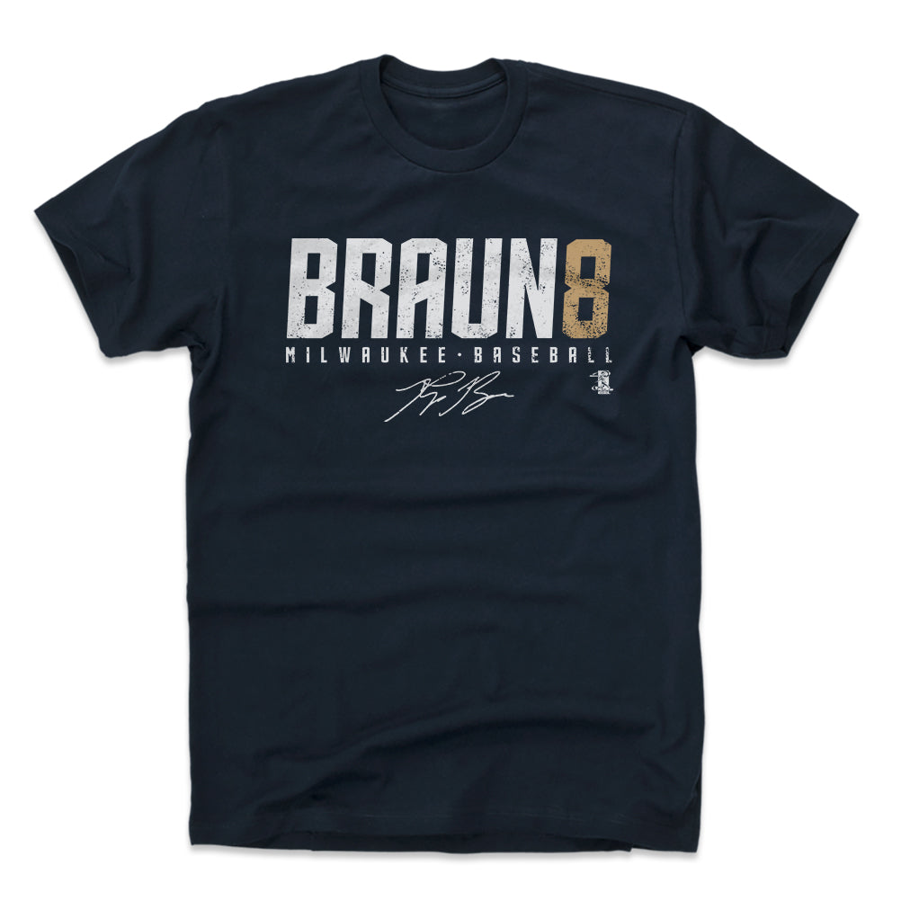 Milwaukee Brewers Men's 500 Level Ryan Braun Milwaukee White T-Shirt