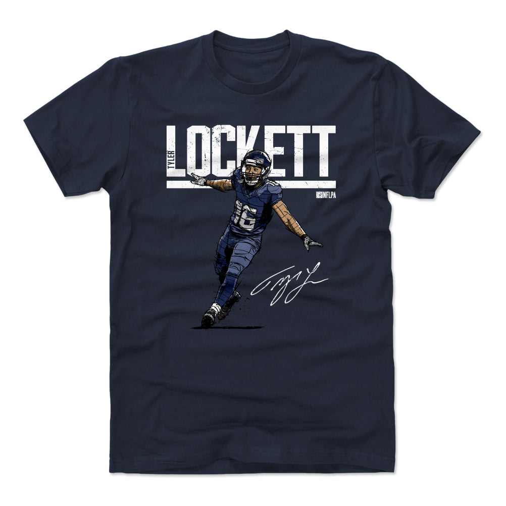 Tyler Lockett Shirt, Seattle Football Men's Cotton T-Shirt