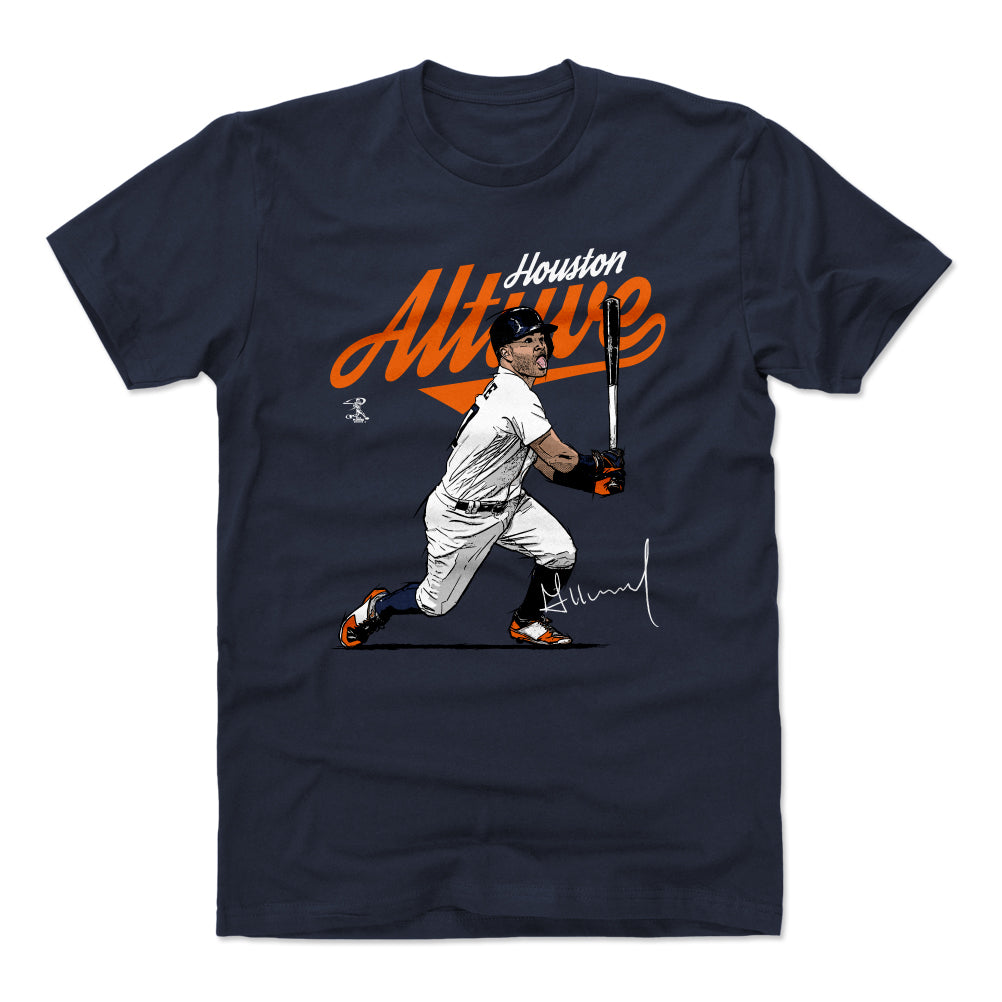Jose Altuve Men's Cotton T-shirt Houston Baseball Jose 