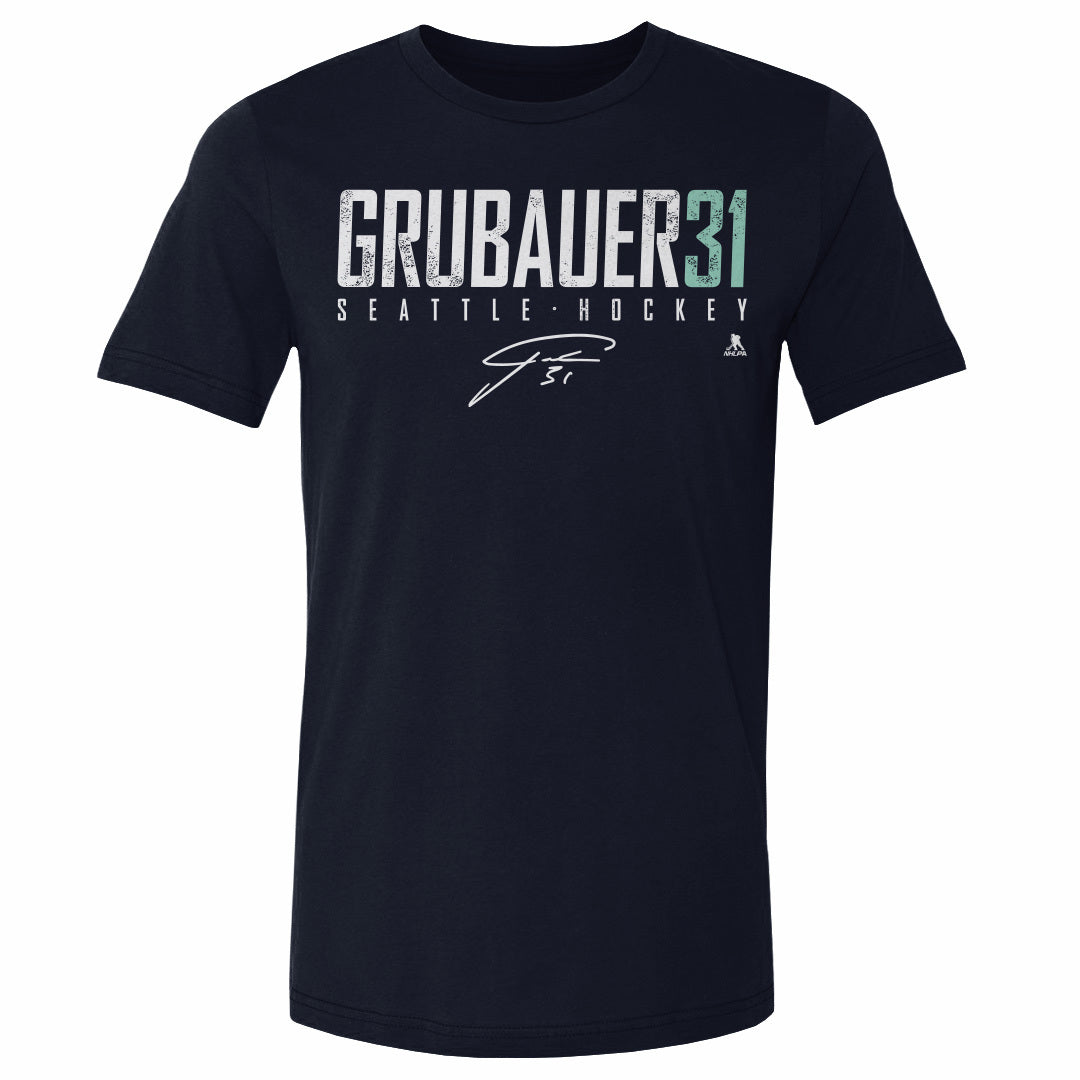 Philipp Grubauer Men&#39;s Cotton T-Shirt | 500 LEVEL