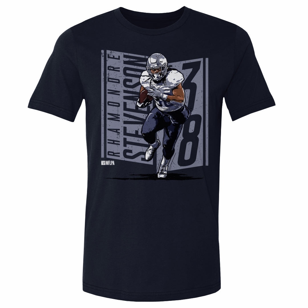 Rhamondre Stevenson Shirt, New England Football Men's Cotton T-Shirt