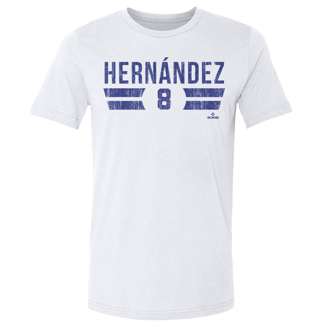 Enrique Hernandez Men's Cotton T-Shirt - White - Los Angeles | 500 Level Major League Baseball Players Association (MLBPA)