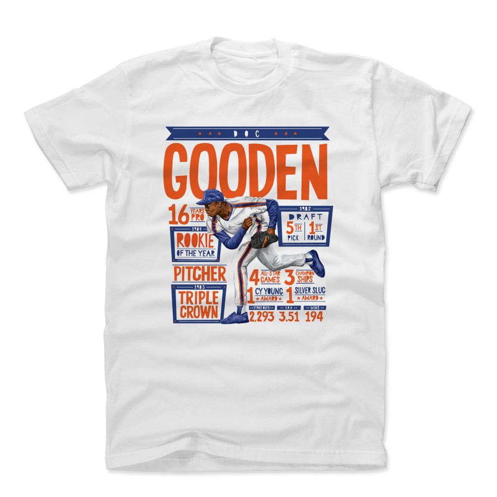 New York Mets Men's 500 Level Dwight Gooden New York Blue T-Shirt