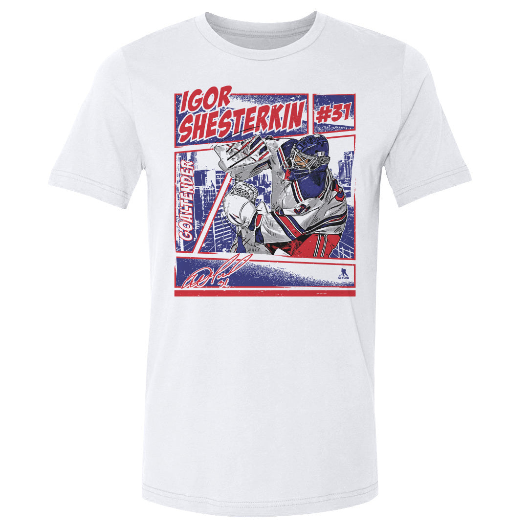 Igor Shesterkin Men&#39;s Cotton T-Shirt | 500 LEVEL