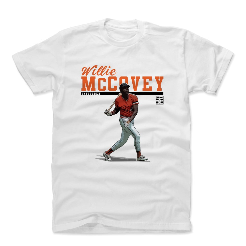 Willie McCovey Shirt, San Francisco Baseball Hall of Fame Men's Cotton T- Shirt