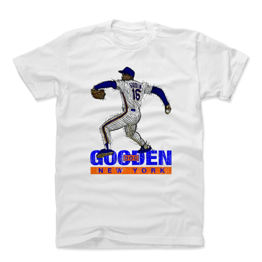New York Mets Men's 500 Level Dwight Gooden New York White Shirt