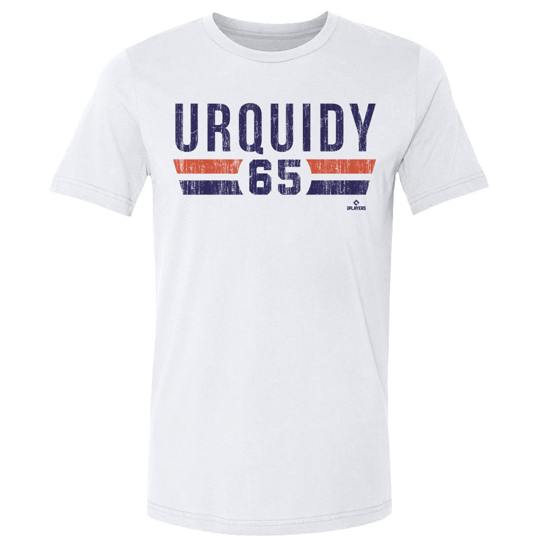 Jose Urquidy Men's Cotton T-Shirt - White - Houston | 500 Level Major League Baseball Players Association (MLBPA)