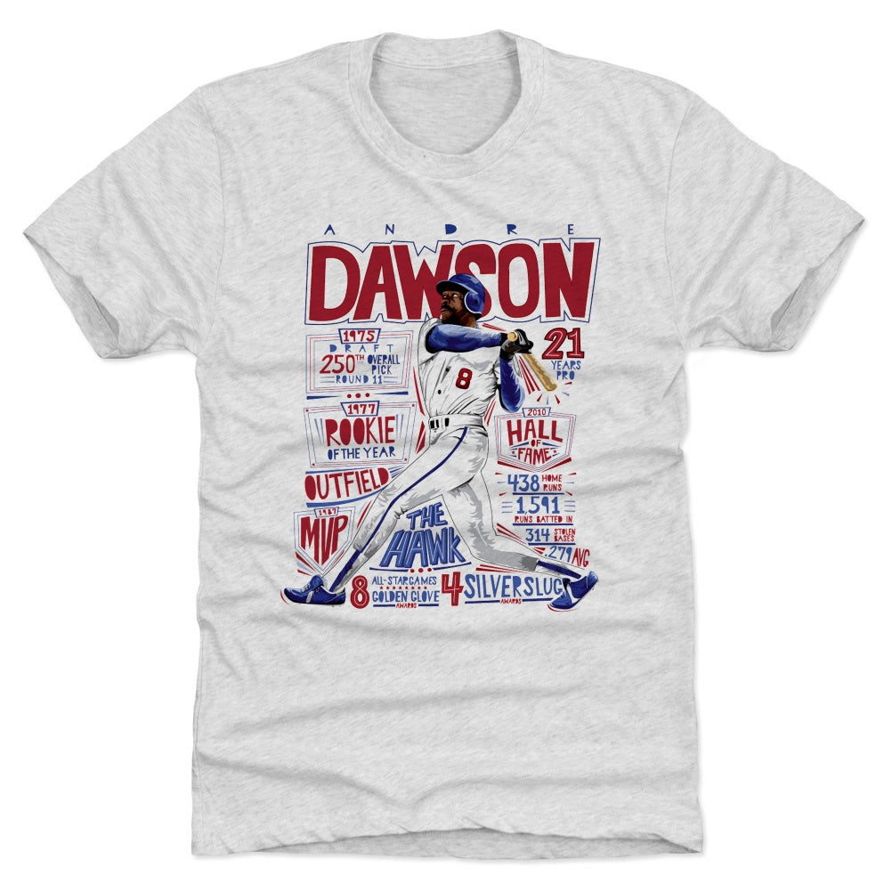 BreakingT Men's Chicago Cubs Dansby Swanson Gray Graphic T-Shirt