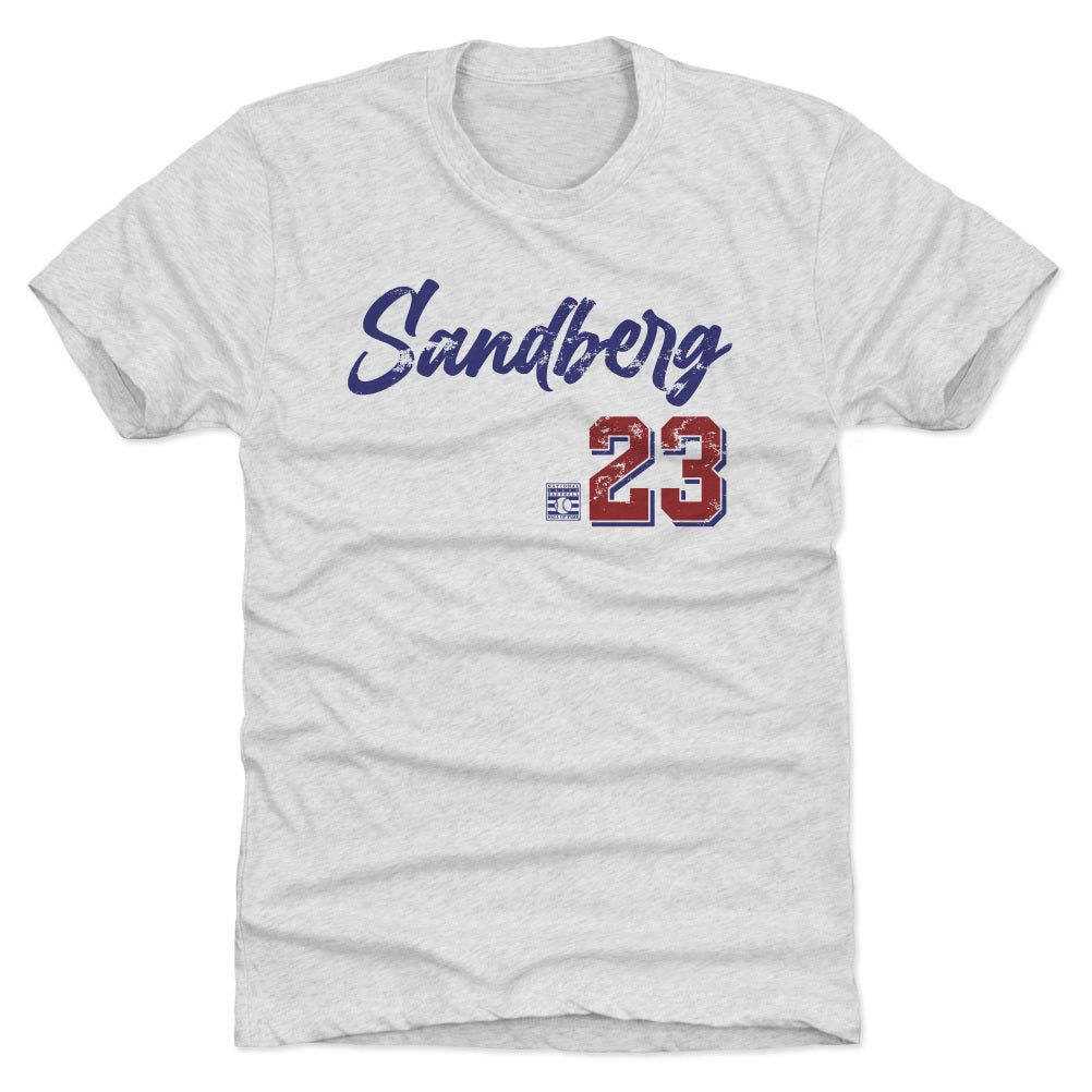 Ryne Sandberg Baseball Tee Shirt  Chicago Baseball Hall of Fame