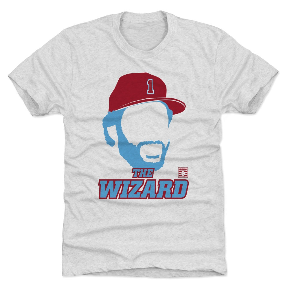 Baseball Hall of Fame Members - Ozzie Smith - Silhouette - Unisex T-Shirt, Navy / Adult 3X / T-Shirt
