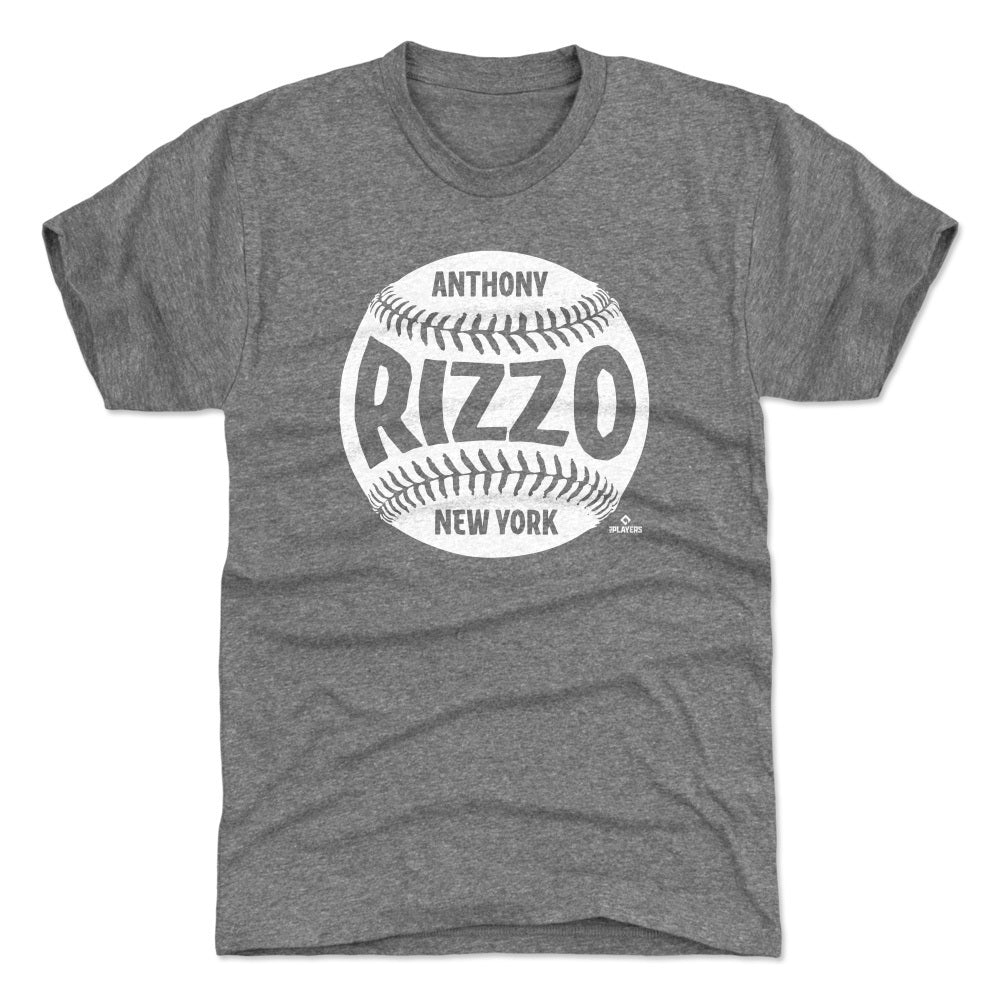 Francisco Lindor Men's Cotton T-Shirt - Heather Gray - New York | 500 Level Major League Baseball Players Association (MLBPA)