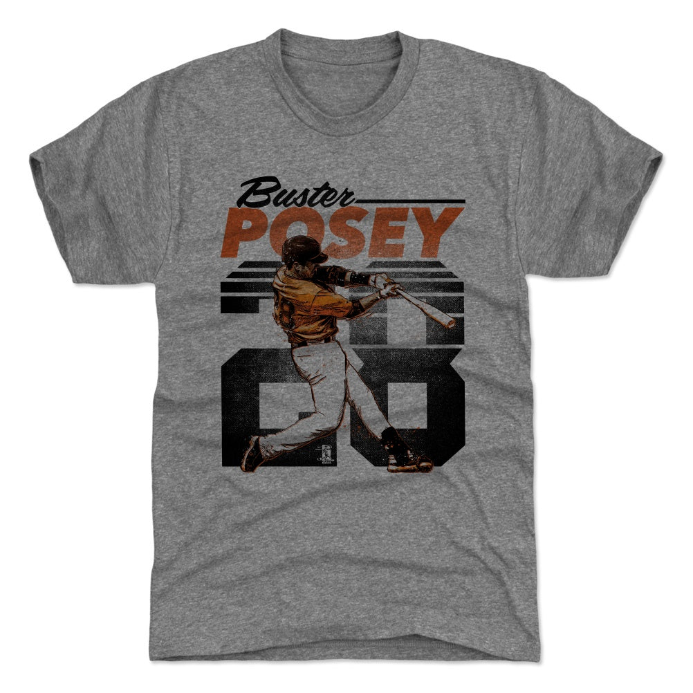 Men's 500 Level Buster Posey San Francisco Gray T-Shirt