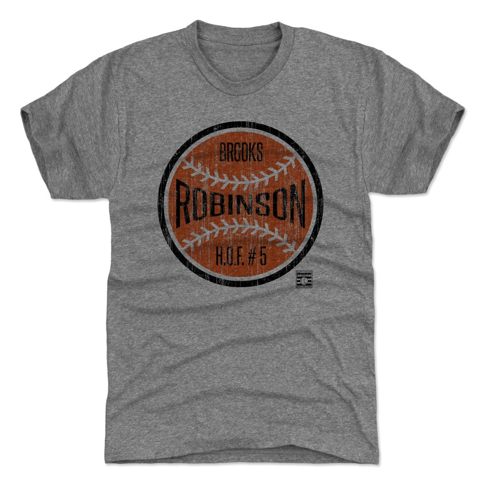 Baltimore Orioles Men's 500 Level Brooks Robinson Baltimore Gray T-Shirt