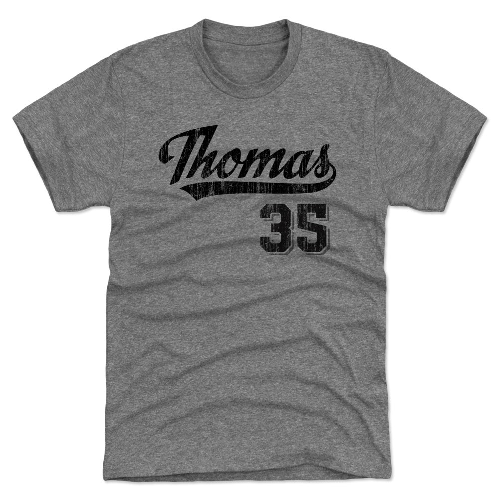 Frank Thomas Chicago White Sox Profile Big & Tall Cooperstown Collection  Player Name & Number T-Shirt - Black