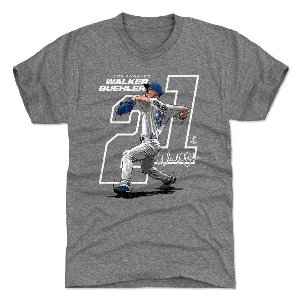  500 LEVEL Walker Buehler Shirt (Cotton, Small, Heather