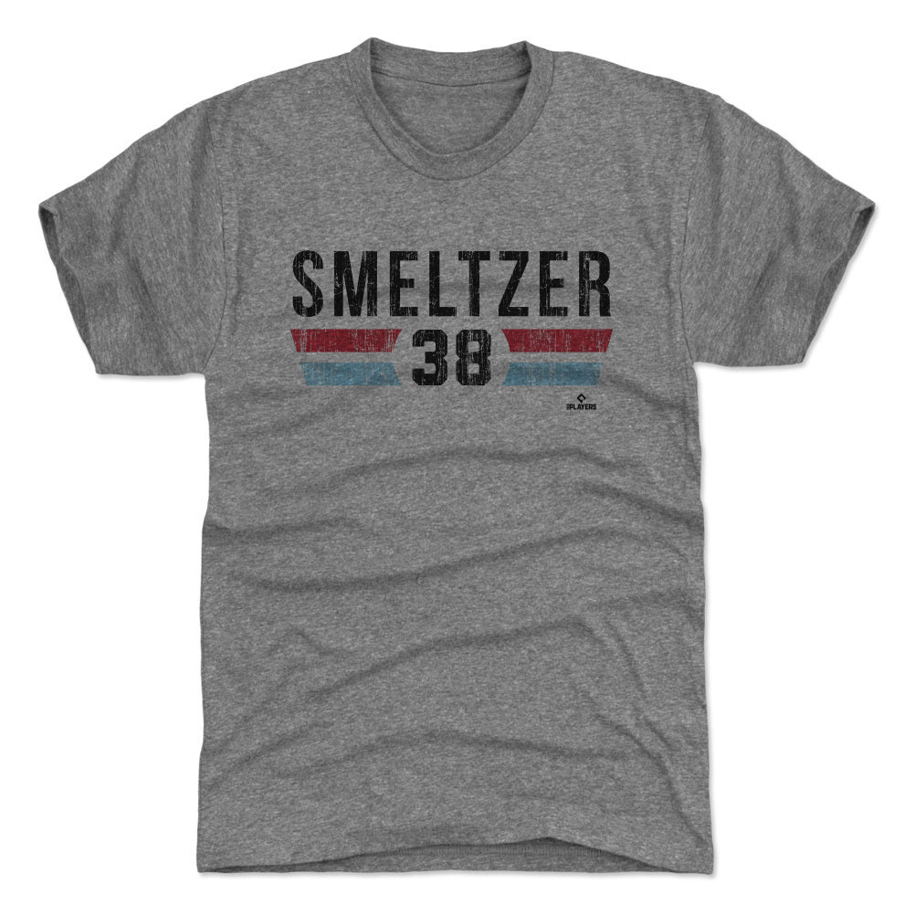 Texas Rangers Max Scherzer Men's Premium T-Shirt - Tri Royal - Texas | 500 Level Major League Baseball Players Association (MLBPA)
