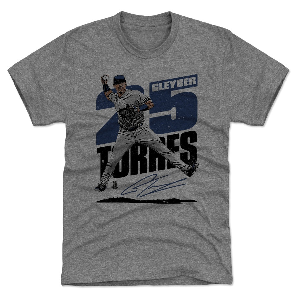 New York Yankees Men's 500 Level Gleyber Torres New York Gray T-Shirt