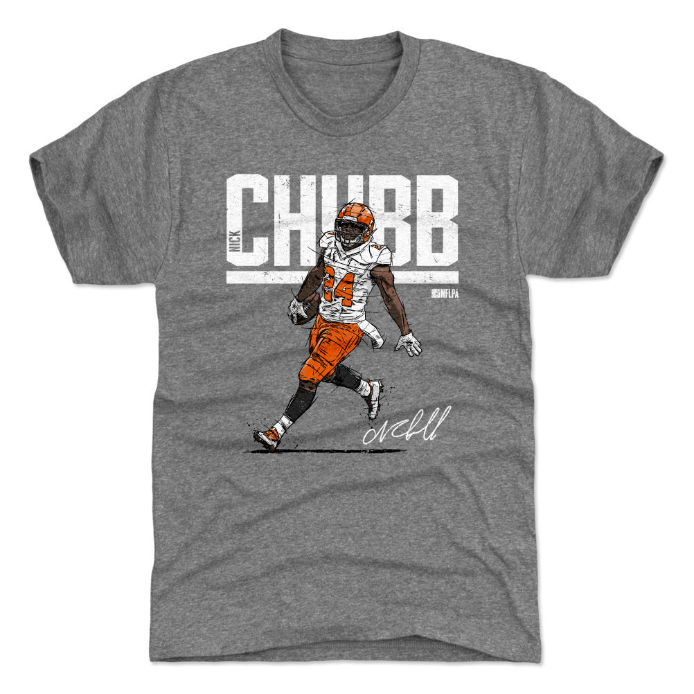 Officially Licensed NFL Cleveland Browns Men's Nick Chubb Raglan Top