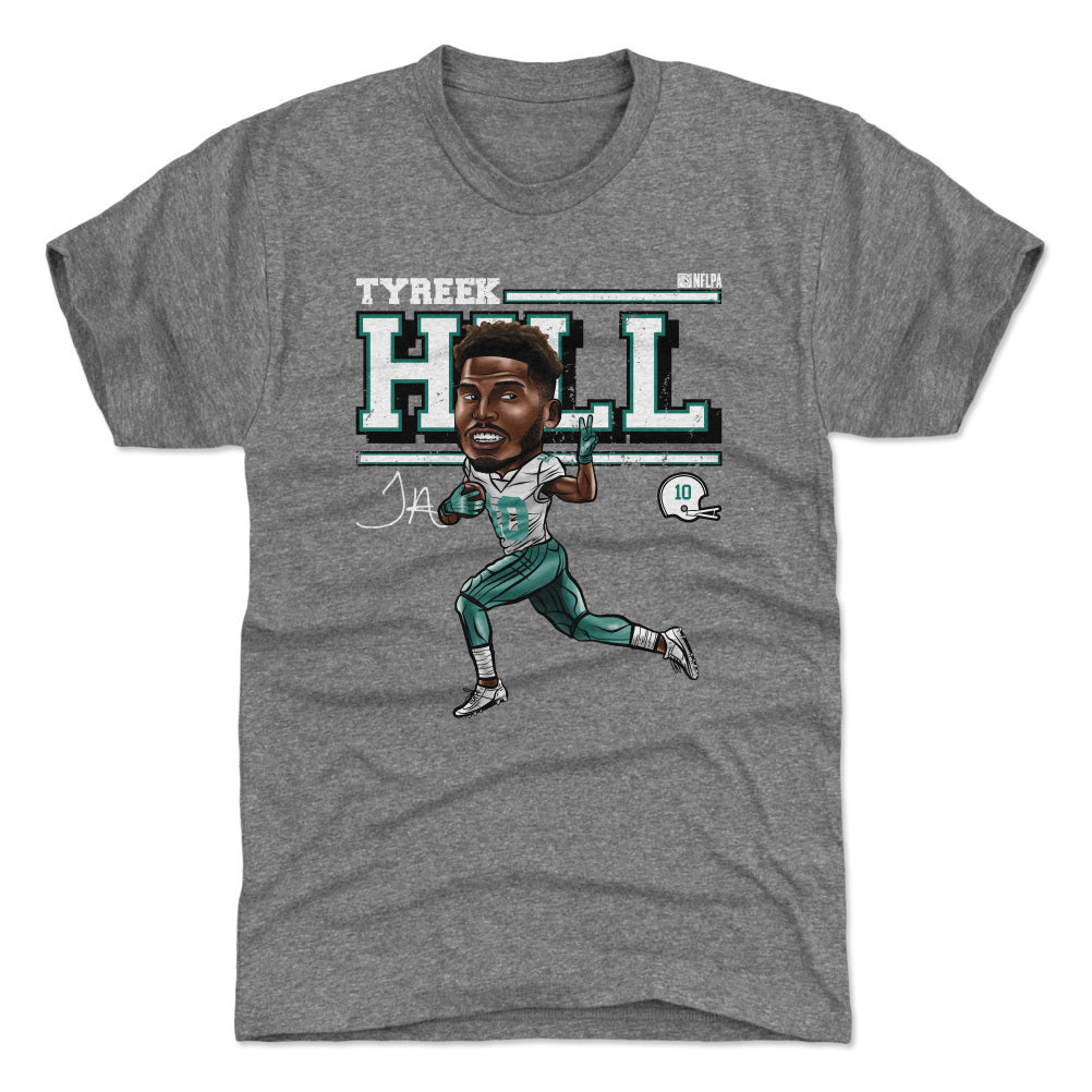 Tyreek Hill Miami Cartoon WHT