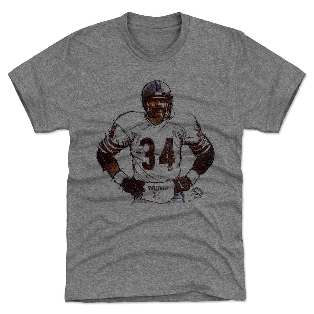 Chicago Bears Men's 500 Level Walter Payton Chicago Gray T-Shirt