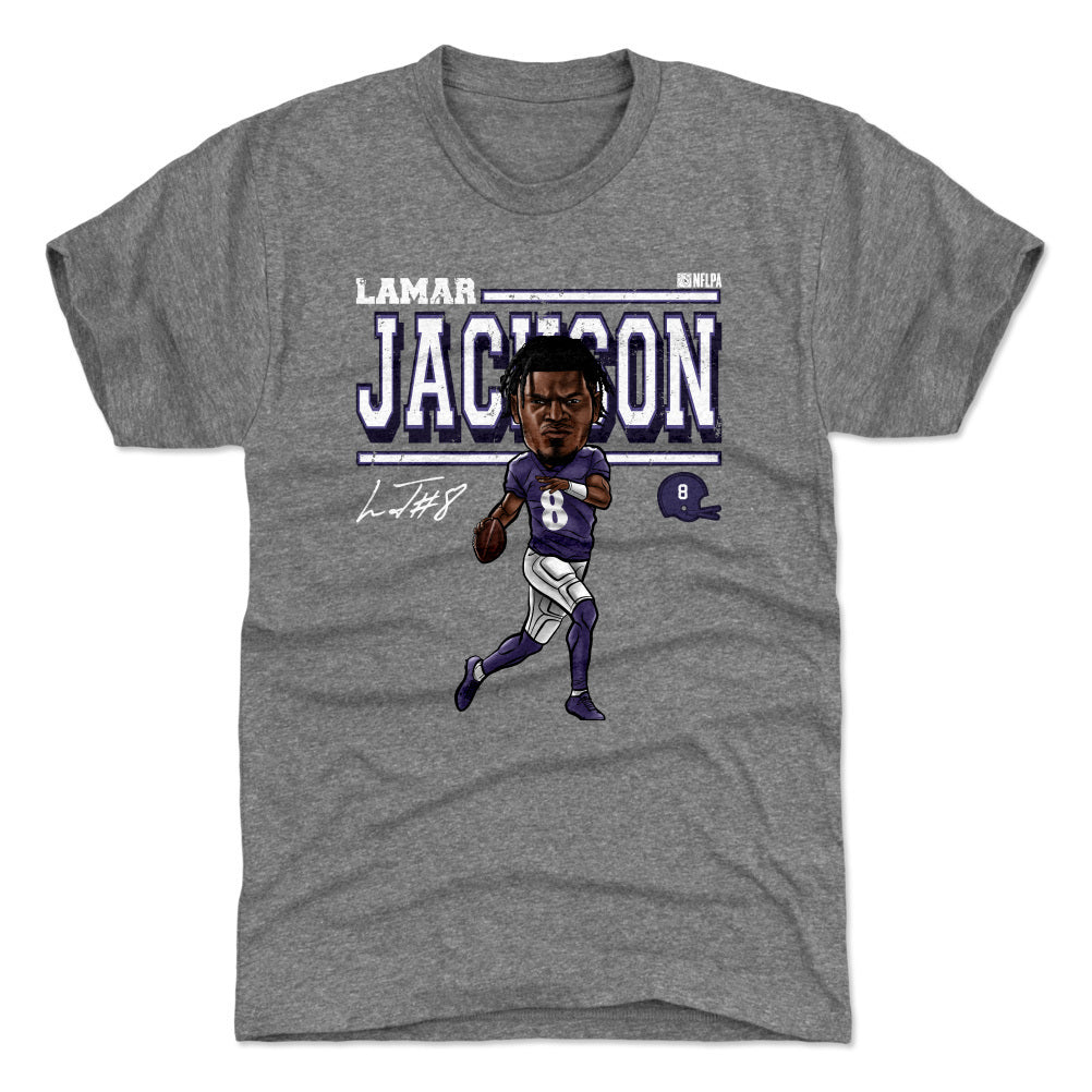 Lamar Jackson Cartoon WHT