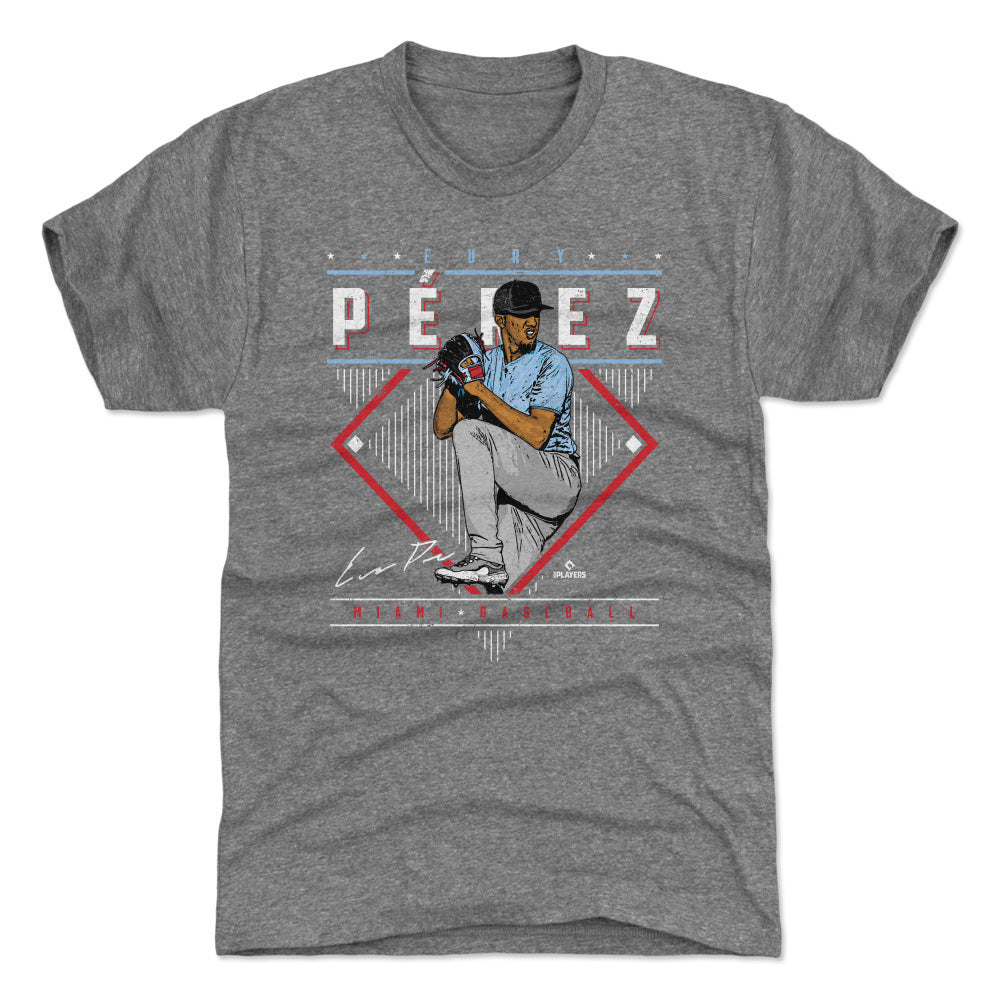 Luis Arraez Men's Cotton T-Shirt - Black - Miami | 500 Level Major League Baseball Players Association (MLBPA)