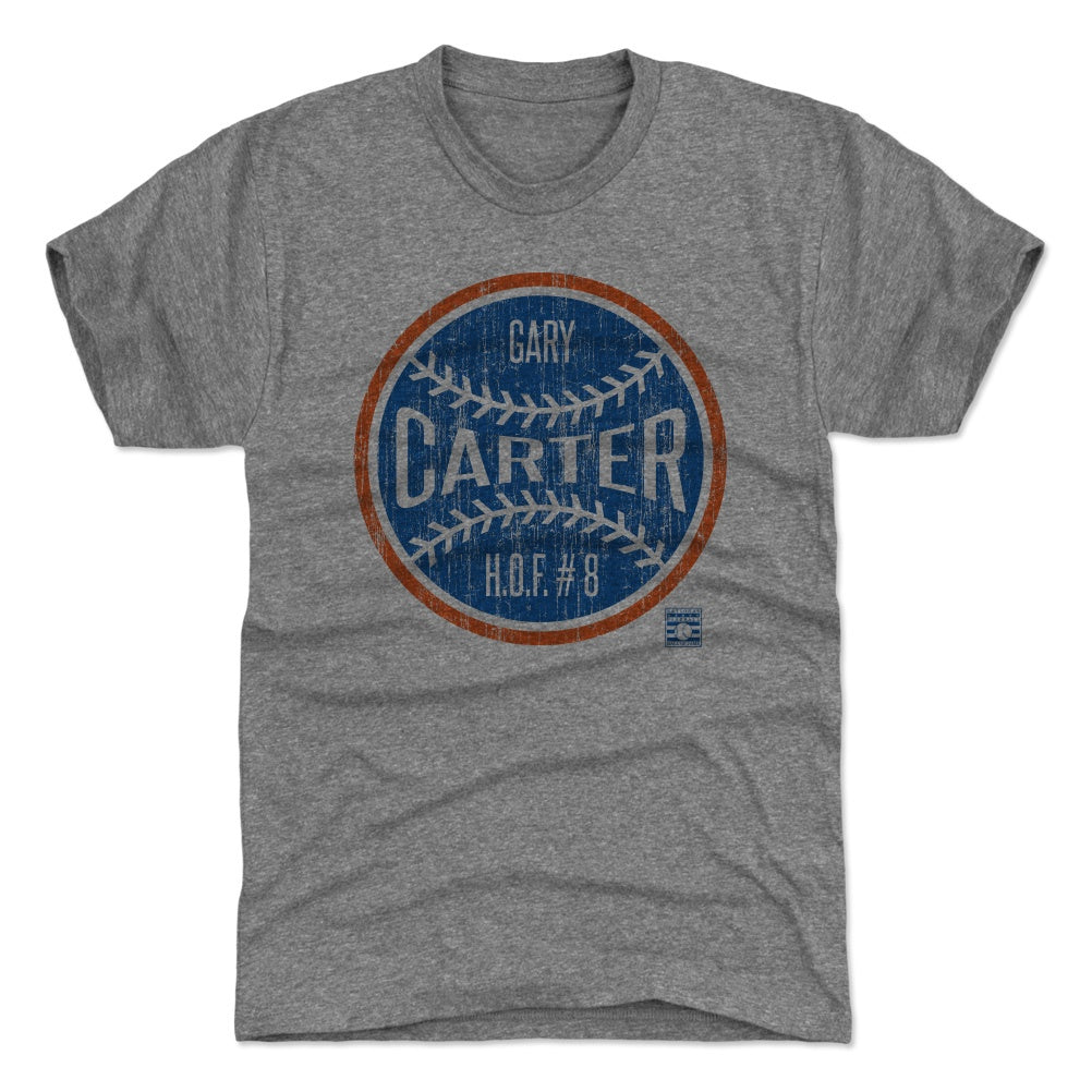 New York Mets Men's 500 Level Gary Carter New York Gray T-Shirt