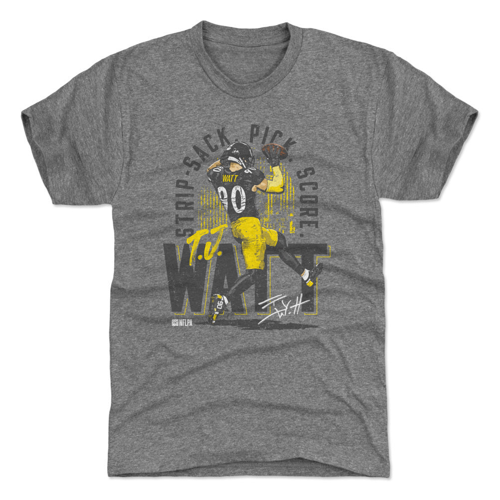 T.J. Watt Shirt, Pittsburgh Football Men's Cotton T-Shirt