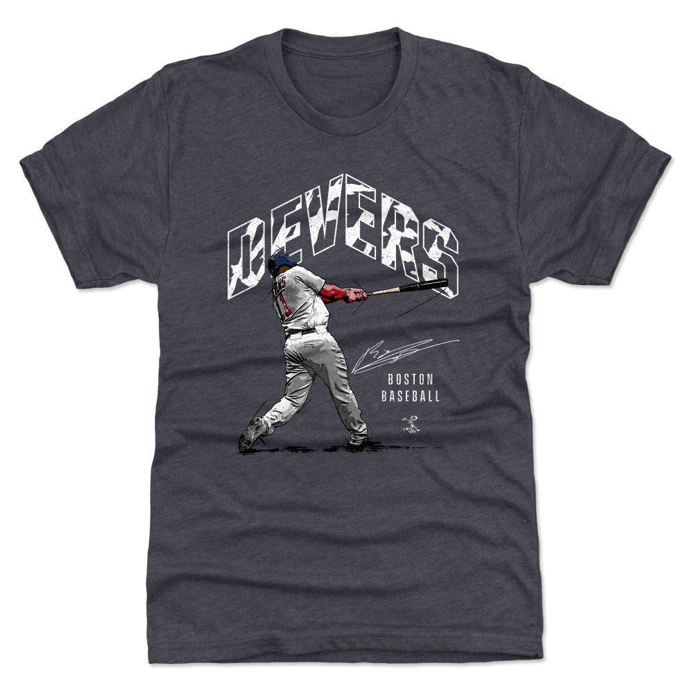 Boston Red Sox Alex Verdugo Men's Premium T-Shirt - Tri Navy - Boston | 500 Level Major League Baseball Players Association (MLBPA)