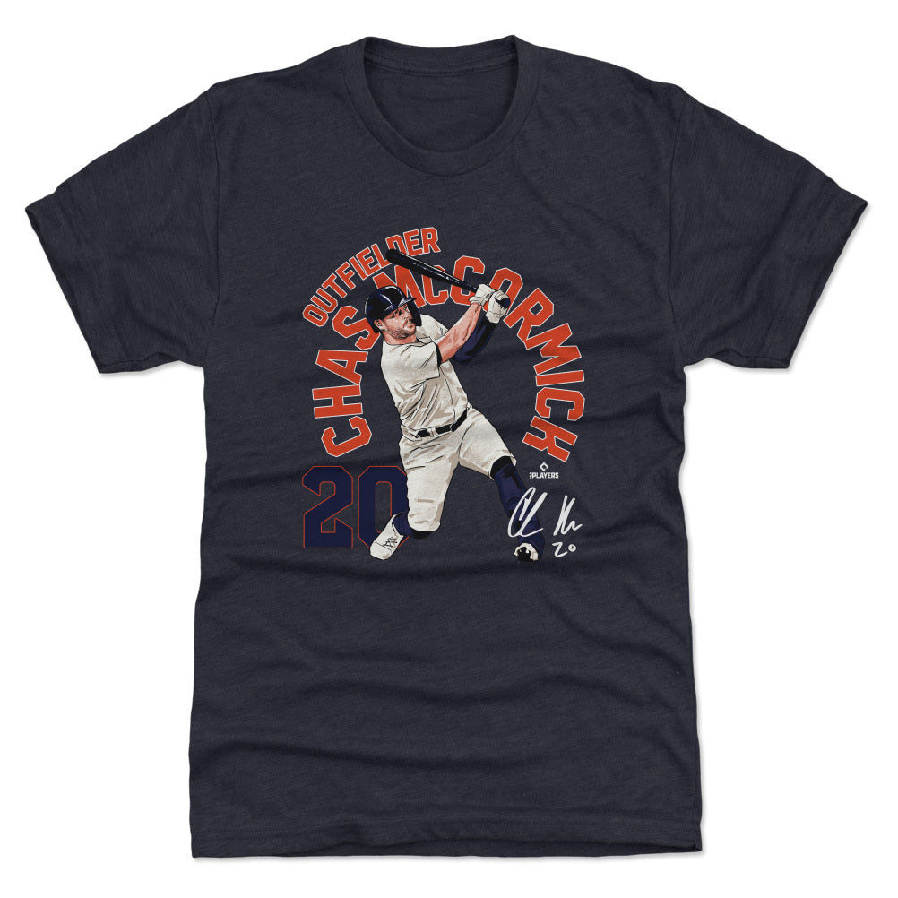 500 LEVEL Chas McCormick Men's T-Shirt - Chas McCormick Houston  Font : Sports & Outdoors